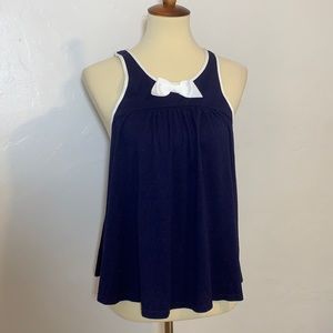 Kate Spade Blue Top with White Bow
